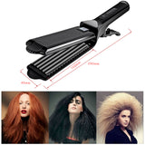 Professional Hair Crimper Curling Iron Wand Ceramic Corrugated Wave Corn Irons Wave Curler Iron Electric Corrugation Plate Clip