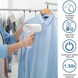 Steamer For Clothes, Hand Held Portable Home/Travel Garment Steamer, Fabrics Removes Wrinkles EU Plug