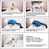 Dog dryer accessories with hair dryer drying kit, small, medium and large dogs can quickly and easily dry the dog kit bath DG001