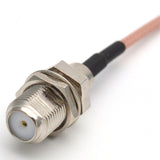 10 Pieces RF Connector F to CRC9 Cable F Female to CRC9 Rightangle RG316 Pigtail Cable 15cm