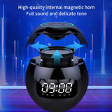 Rechargeable Bluetooth 5.0 Speaker Wireless Sound Box With LED Display Alarm Clock Hifi MP3 Music Play Compatible With TF Card