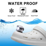 2PCS Headlights for Croc Waterproof Mount Croc Shoes LED Lights Decoration Accessories For Croc Footlight Hiking Camping Outdoor
