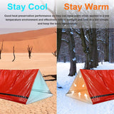 Outdoor Bivy Emergency Sleeping Bag Camping Survival Thermal Waterproof Emergency Gear Compact Windproof Camping Equipment