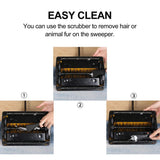 Cleanhome Carpet Floor Sweeper Cleaner for Home Office Carpets Rugs Undercoat Carpets Dust Scraps Paper Cleaning with Brush