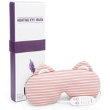 Heated Eye Mask Electric Heating Eye Pad with Heat &amp; Time Control Hot Compress For Puffy Eye Styes Blepharitis Sleeping Eye Mask