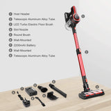 MOOSOO K17U Cordless Vacuum Cleaner 24KPa Powerful Suction 250W Brushless Motor 4in1 Stick Vacuum for Home Hard Floor Carpet Pet
