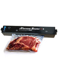 220V Electric Vacuum Sealer Packaging Machine with Free 15pcs Vacuum Bags Machine Household Black Food Vacuum Sealer