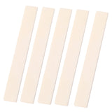 5 Pieces Bone Blank Uncut Unslotted DIY Saddle Nut for Acoustic Guitar Parts