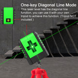 2 Lines Laser Level Leveling 3° Self Levelling Diagonal Line Laser Level Household Flooring Tile Layout Door Window Install