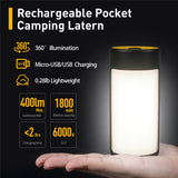 USB Charging LED Camping Lamp 1800mAh Waterproof Lightweight Five Models Outdoor Fishing Home Emergency Hanging Lantern Light