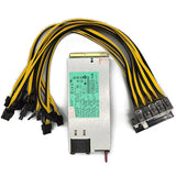 1200W Miner Power Supply DPS-1200FB A 438202-002 DL580G5 1200W PSU Ethereum Apw3 BTC Asic Bitcoin Miner Breakout Box