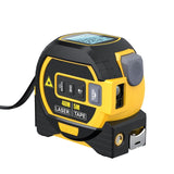 ABS Manganese Steel Wire Belt 3 In 1 Laser Rangefinder 5m Tape Measure Ruler Infrared 60m Range Finder Tools 85*82*56mm
