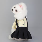 Dog Summer Spring Suit Fancy Costume Cotton Shirt & Dress Doberman Cosplay Pet Couple Bichon Pomeranian Clothes for Small Dogs