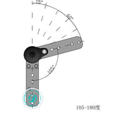 1Pair(2pcs)/Lot Furniture Adjustable Angle Adjuster Mechanism Hinge Hardware Sofa Headrest Hinge Bed Bedding Ratchet