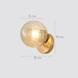 Nordic Led Wall Moon Lamp Iron Modern Decorative Stairs Led Light Home Bedside Round Glass Wall Lights Wood Applique Murale E27