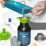 Stainless Steel Filter Cup and Foldable Silicone Funnel Washable Reusable Funnel for LCD DLP Photocuring Printer Tool 3D Printer