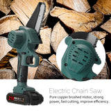 21V Electric Pruning Saw Rechargeable Small Wood Spliting Chainsaw One-handed Woodworking Tool for Garden Orchard Branch Clip