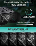 BOBLOV Night Vison Binoculars Night Vision Googles 1080P 400-800M Full Dark 8XDigital Night Vision Scope Hunting