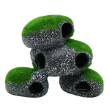 Resin Stone Aquarium Decorations for Fish Tank Ornamental Rock Cave Hideout for Aquatic Pet Cichlid Betta 5 Options