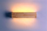 Modern Japanese Style Led Lamp Oak Wooden Wall Lamp Nordic Solid Wood Mirror Wall Lights Sconce For Bedroom Bathroom Warm Light