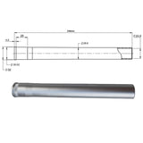 Dropship-Bicycle Front Fork Head Tube Replacement Tools Aluminum Alloy Bicycle Stright Steerer Tube Fork Tube Extension