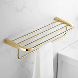 Bathroom Hardware Accessory Series Soild Brass Towel Rack Paper/Toilet Brush Holder Corner Shelf Robe Hooks Gold New Arrival