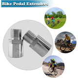 Bike Pedal Extenders,1 Pair Bicycle Pedal Extender Extended Pedal Spacer, Fit Most of 9/16 SPD MTB BMX Bicycle