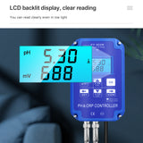 WiFi Digital PH Meter 2 In 1 PH&amp;ORP Controller BNC Replaceable Probe Water Quality Tester for Hydroponics, Aquarium 110V/220V