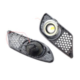 2 Pieces Right and Left Front Fog Light Grille Cover with LED Lights Fit for  C-CLASS W204