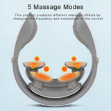 Cervical Spine Massager Smart Neck Massage Hot Compress Constant Temperature 4-Head Multifunctional Massager White