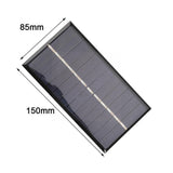 150*85mm 5.5V 1.76W Solar Cells Phone Charger Home Silicon Solar Polycrystalline Improvement Panel J0R6