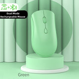 Rechargeable Wireless Bluetooth Mouse 2.4G USB Dual Mode Silent Mouse for iPad Tablet Laptop Phone PC Macbook Gaming Mouse Gamer
