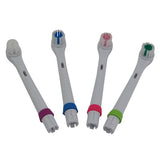 4Pc Electric Toothbrush heads  For Children 4 blue  Care for oral health Soft brush Replaceable brush head