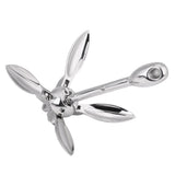 1.5KG Stainless Steel Boat Folding Grapnel Anchor Docking Hardware for Marine Yacht Folding Anchor Folding Anchor Folding