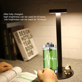 LED Aluminum Alloy Waterproof Desk Lamp Touch Dimming Rechargeable Metal Dinner Table Lamps For Office Living Room Study Lamp