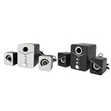 D-221 Bluetooth Computer Speaker Full Frequency Deep Bass 2.1 Channel Mini Desktop Laptop Speaker 3W DC 5V Combination Speaker