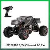 HBX 2098B 1/24 Mini 4WD RC Car Devastator Rock Crawler RTR with Double Servo 2.4GHz Remote Control Off-road Car for Kids