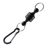 Outdoor Fishing Magnetic Tool Release Holder Fly Fishing Retractor Net Release Clip with Keychain Carabiner Fishing Clip 2023