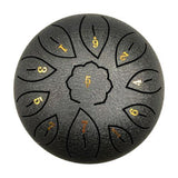 tongue Drum 6 Inch 11 Tone Steel Tongue Drum Set Hand Pan Drum Pad Tank Sticks Carrying Bag Percussion Instruments Accessories
