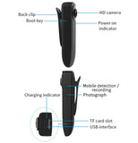 Mini Camera A18 Support TF Card HD 1080P Night Vision Motion Detect Clip Camcorder Wearable Camera Pocket DVR Video Recorder