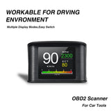Universal HUD P10 OBD2 Smart Digital Meter Head Up Display overspeed alarm engine fault code Car Navigator for Car Safely