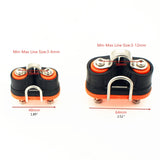 Double Ball Bearing Quick Entry Boat Cam Cleat Rope Clip Kayak Anchor Line Clamp