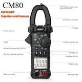 Mestek CM80/81True RMS Digital Clamp Meter AC Current AC/DC Voltage Resistance Tester Measuring Tools VFC Capacitance Multimeter