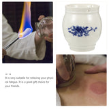 Ceramic Moxa Pot Chinese Traditional Moxibustion Massager Moxa Pot