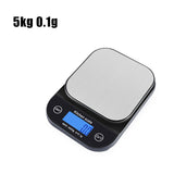 Digital Scale Electronic Kitchen Scale Household LCD Weight Balance 3 Charging Ways Waterproof Dustproof Baking Cooking Libra
