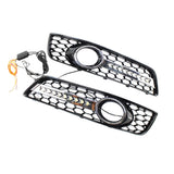 Car Front Fog Light Grilles Cover Mesh Grill Trim for Audi A3 8P 09-13 Automobiles 8P0807682D Replace