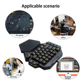 Single Handed Gaming Membrane Keyboard 35 Keys RGB Backlit One Hand Ergonomic Game Keypad For PS4 PC Laptop Pro PUBG Gamer