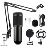 Professional Microphone XLR Wired Handheld Mic Vocals Recording Studio Condenser Microphone for Gaming PC Karaoke Portable Mic