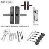 RAYKUBE Wifi Electronic Door Lock With Tuya APP Remotely / Biometric Fingerprint Smart Card Password Key Unlock FG5 Plus