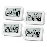 4-Pack Mini Hygrometer Indoor Thermometer, Humidity Gauge With Celsius, Humidity Meter Digital Temperature Monitor